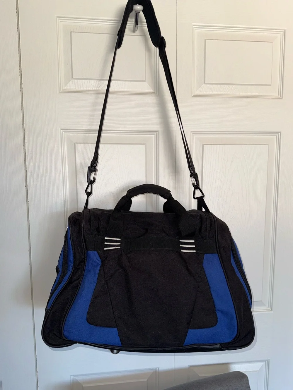 Adidas Vintage 90s Duffel or Gym Bag - Blue/Black